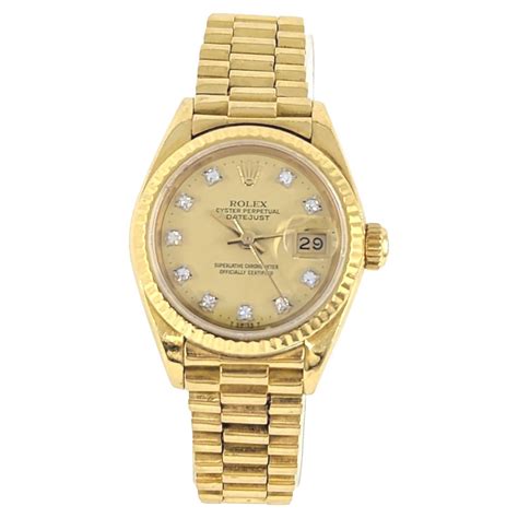 rolex for sale gold|solid gold Rolex with diamonds.